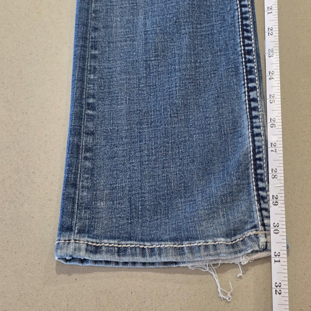 BKE Aden Mens Straight Leg Jeans 29x32 Medium Wash Distressed Denim - Picture 4 of 8